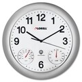 Lorell Analog Temperature/ Humidity Wall Clock