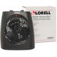 Lorell Black Adjustable Thermostat Heater