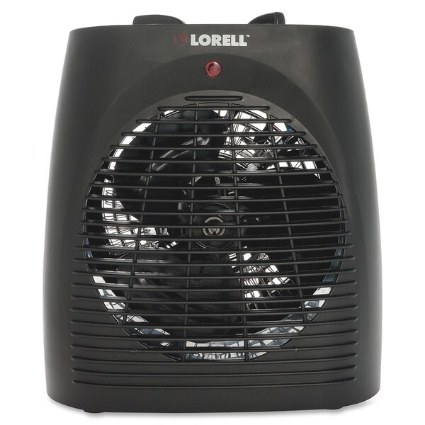 Lorell Black Adjustable Thermostat Heater