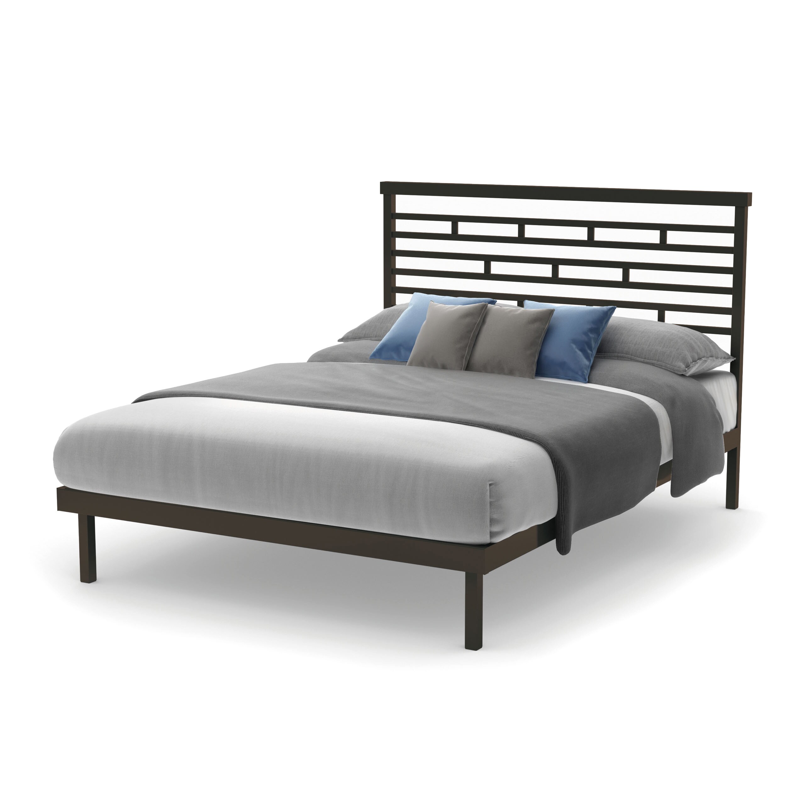 Amisco Highway Full Size Metal Platform Bed 54inches  Overstock 