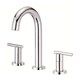 Danze Widespread Parma Trimline Polished Chrome Faucet with Touch-down Drain