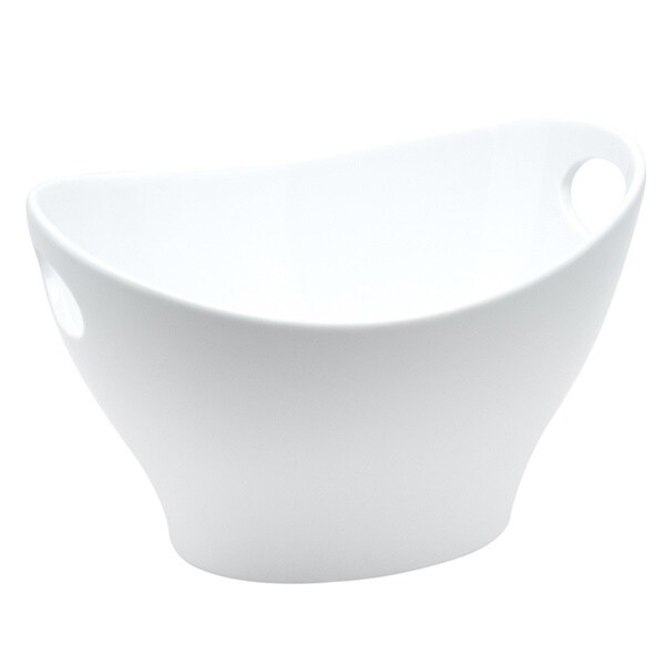 Red Vanilla Fare Deep Handled Bowl