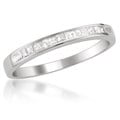 Montebello Platinum 1/4ct TDW White Diamond Channel-Set Wedding Band (H-I, SI2-SI3)