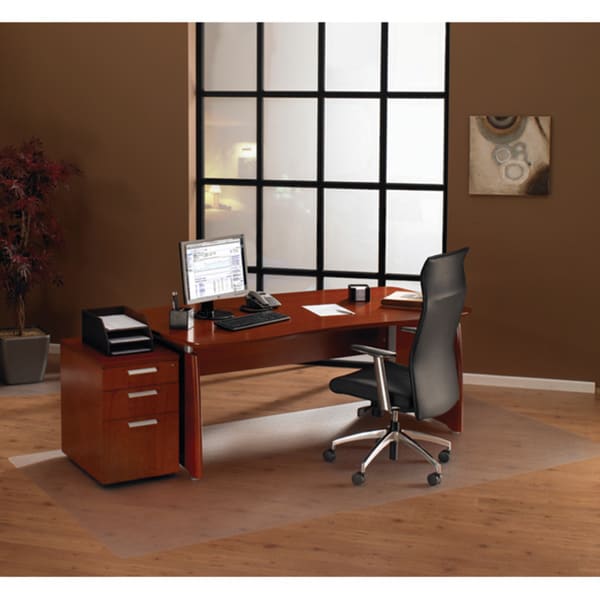 Cleartex XXL Rectangular Polycarbonate Smooth-back Office Mat