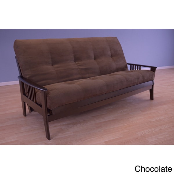 Christopher Knight Home Capri Espresso Suede Mattress Futon