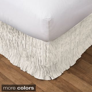 Lush Decor Crinkle Bedskirt
