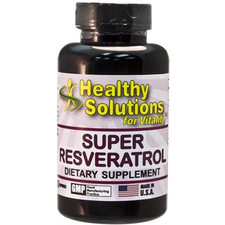 Healthy Solutions Super Resveratrol Capsules 60 Count (Pack of 2)-Image