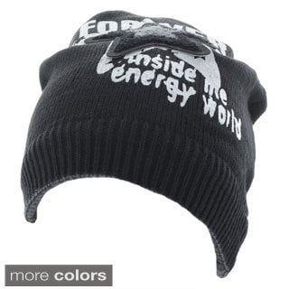 Faddism 'Brandon' Forever Star Knit Beanie Cap-Image