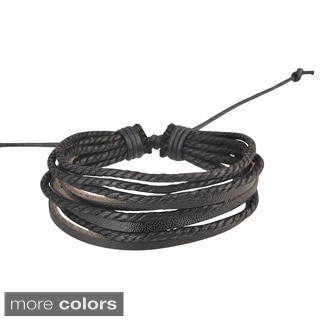 Zodaca Colorful Multi-string Fashion Wrap Multi-layer Leather Free-size Bracelet