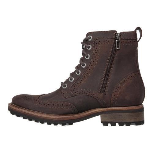 Men's Mark Nason Skechers Jonathan Wing Tip Boot Dark Brown