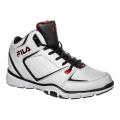 Men's Fila Shake N Bake 3 Basketball Shoe White/Black/Fila Red