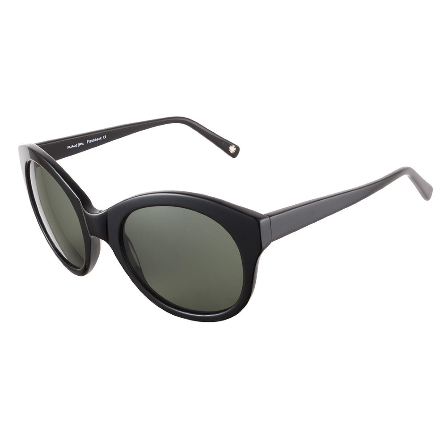 Michael Stars Flashback Bk Onyx 55 Sunglasses