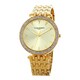 Vernier Paris Women's 7 Link Crystal Bezel Goldtone Bracelet Watch