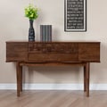 Tessuto Tobacco Finish 4-drawer Sofa Table