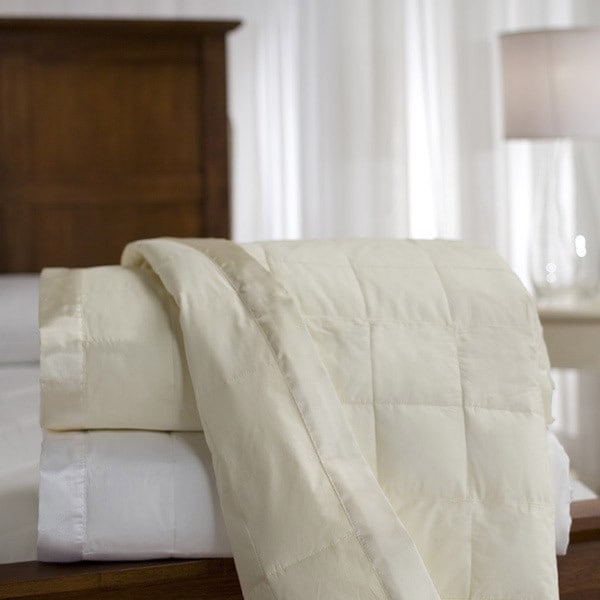 Down Blanket with Satin Trim