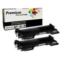 Replacement TN450 Black Toner Cartridge for Brother Printers (Pack of 2)
