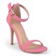 Journee Collection Women's 'Julea' Open Toe Ankle Strap Pumps