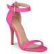 Journee Collection Women's 'Julea' Open Toe Ankle Strap Pumps