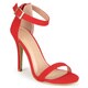 Journee Collection Women's 'Julea' Open Toe Ankle Strap Pumps