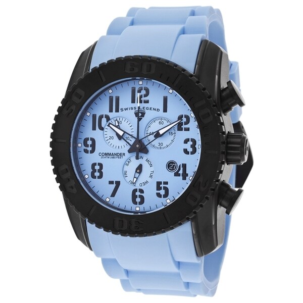 Swiss Legend Men's SL-11876-TIB-012 Commander Light Blue Watch