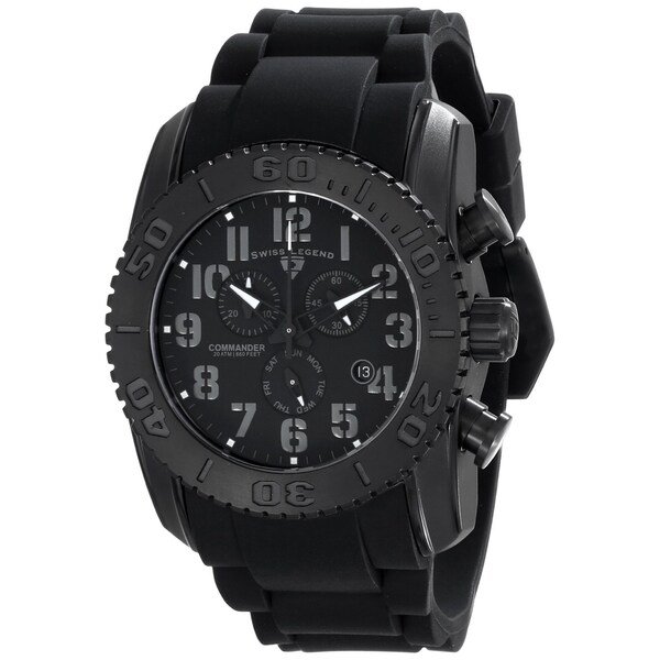 Swiss Legend Men's SL-11876-TIB-01-GRYA Commander Black Watch