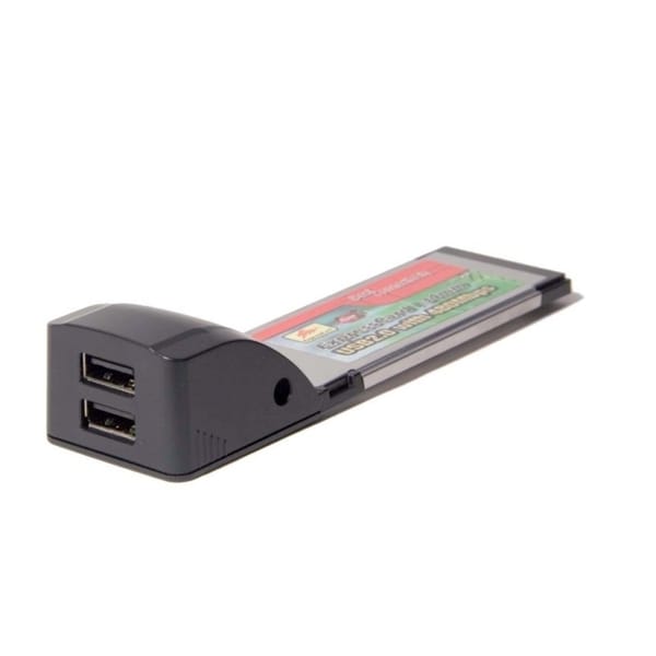 Syba Express Card USB 2.0 2x Ports 34mm NEC D720114 Chipset up to 480Mbps