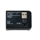 Connectland USB 2.0 Black Memory Card Reader 5 Slots All-in-1 High Speed