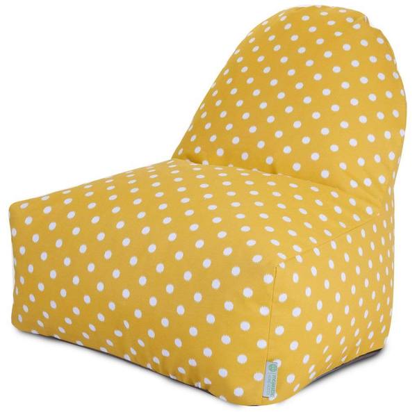 Majestic Home Goods Outdoor Indoor Ikat Dot Kick-It Chair