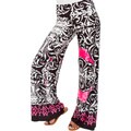White Mark Women's Medallion Print Palazzo Pants