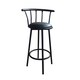 29-inch Black Finish Swivel Bar Stool Chairs (Set of two)