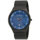 Skagen Men's SKW6147 Black Stainless-Steel Quartz Watch with Blue Dial