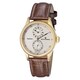 Revue Thommen Men's 16065.2512 'Regulator' Silver Dial Brown Leather Strap Watch