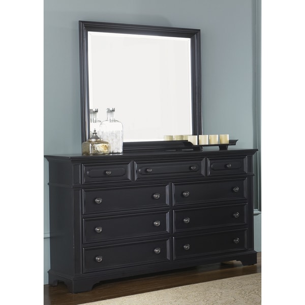 Liberty Black 9drawer Dresser and MIrror Set 16801249 Overstock