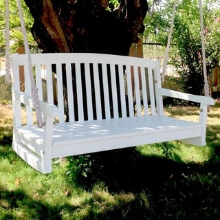 International Caravan Acacia 48-inch Two-seater Curved Back Swing