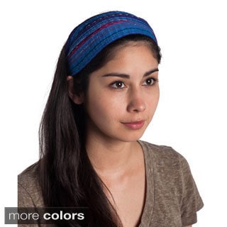 Hand-woven Expandable Boho Bandanna Style Headband (Guatemala)