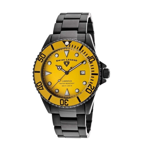 Swiss Legend Men's SL-21344-BB-77-YB Luminous Yellow Watch