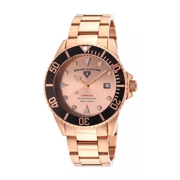 Swiss Legend Men's SL-21344-RG-99-BB Luminous Rose Goldtone Watch