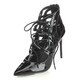 C-Label Ibiza Women's Lace Up Cut-out Stiletto Heels