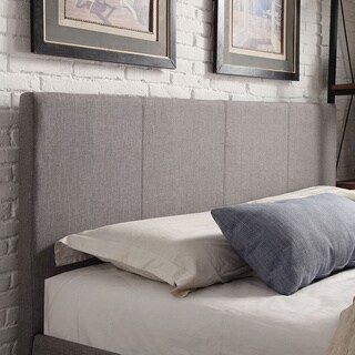 Full Size Grey Linen Headboard