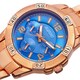 August Steiner Men's Japanese Quartz Colorful Dial Multifunction Bracelet Watch
