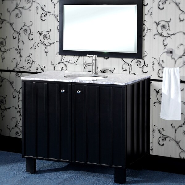 40 Inch Bathroom Vanity with Carrara Marble