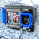 20MP Blue Waterproof Shockproof Digital Camera Video Recorder 