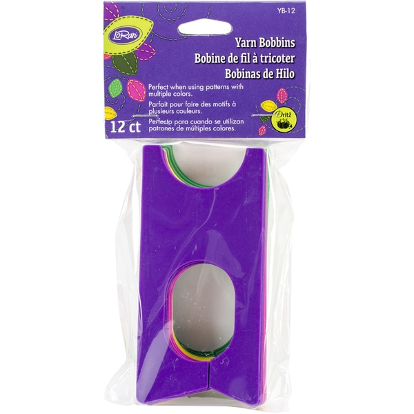 LoRan Yarn Bobbins 12/Pkg-3.5"x1.6875"