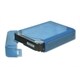 Syba Blue Plastic Storage Box for 3.5-inch HDD Fit 1 HDD Dust-proof Anti-Static
