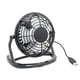 Syba Black Compact USB Desk Fan USB Powered with On/Off Switch