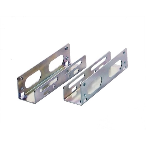 Syba 3.5-inch HDD Mounting Bracket Kit for 5.25-inch Bay Die cast 1.00 mm Metal Strips