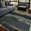 Euphoria Collection Cabell Gray Blue Olefin Area Rug (7'10
