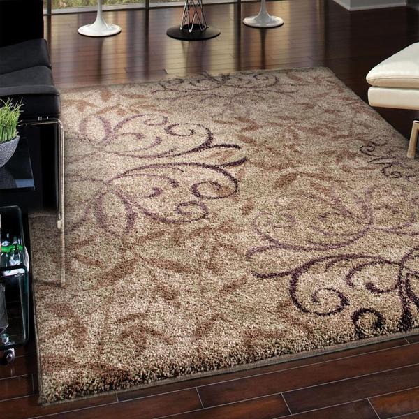 Euphoria Collection Dakota Taupe Olefin Area Rug 739;10quot; x 