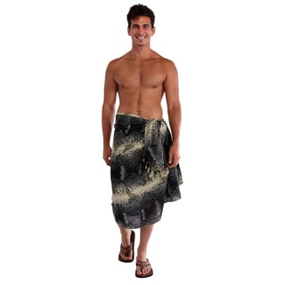 1 World Sarongs Men's Reptile Skin Sarong