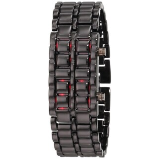 Stainless Steel Lava LED Digital Watch
